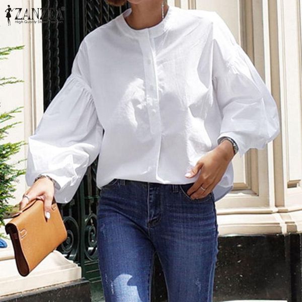stylish solid puff sleeve women's autumn blouse female ol style shirts o neck casual blusas button tunic blouses &, White
stylish solid puff sleeve women's autumn blouse female ol style shirts o neck casual blusas button tunic blouses &, White