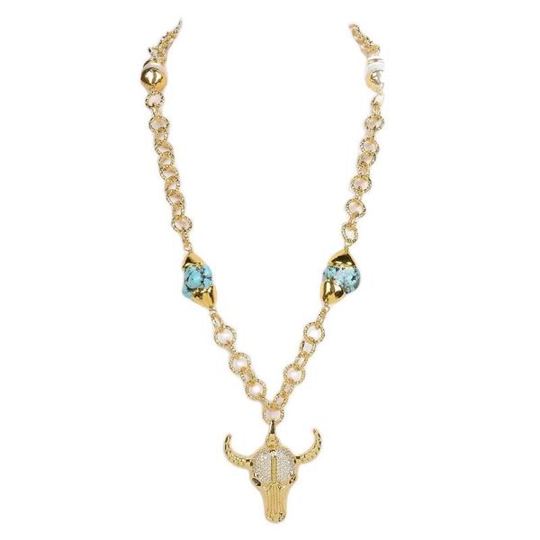 pendant necklaces jk 24'' blue turquoises white keshi pearl gold color plated chain necklace cz cow for women, Silver
pendant necklaces jk 24'' blue turquoises white keshi pearl gold color plated chain necklace cz cow for women, Silver