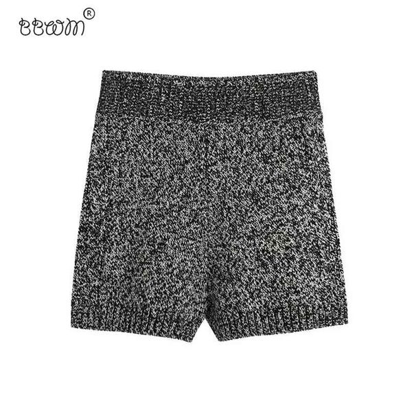 women chic fashion criss-cross knitted shorts vintage elastic waist short pants pantalones mujer 210531, White;black
women chic fashion criss-cross knitted shorts vintage elastic waist short pants pantalones mujer 210531, White;black