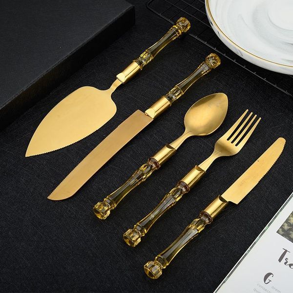 flatware sets 2pcs 3pcs stainless steel tableware set with imitation crystal handle knife fork spoon cake shovel home kitchen
flatware sets 2pcs 3pcs stainless steel tableware set with imitation crystal handle knife fork spoon cake shovel home kitchen