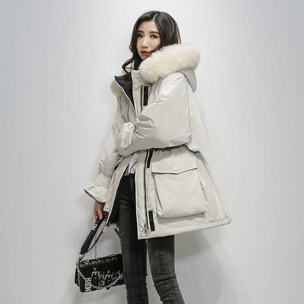 women's down & parkas winter jacket chic parka coat thicken warm woman coats loose oversized outwear ladies hooded overcoat, Black
women's down & parkas winter jacket chic parka coat thicken warm woman coats loose oversized outwear ladies hooded overcoat, Black