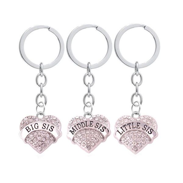 keychains key chain for women heart pendant family member gift choose with sparkling crystals big middle little sis written drop, Silver
keychains key chain for women heart pendant family member gift choose with sparkling crystals big middle little sis written drop, Silver