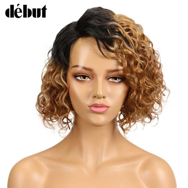 lace wigs debut wig human hair ombre bob short curly for black women brazilian remy water wave, Black;brown
lace wigs debut wig human hair ombre bob short curly for black women brazilian remy water wave, Black;brown