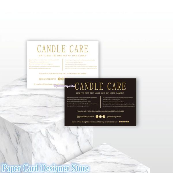 personalize gold candle care card template instructions insert design minimalist business greeting cards
personalize gold candle care card template instructions insert design minimalist business greeting cards