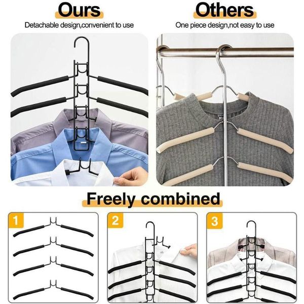 hangers & racks multifunctional clothes storage rack saves space detachable foldable hanger connection hook c0u6
hangers & racks multifunctional clothes storage rack saves space detachable foldable hanger connection hook c0u6