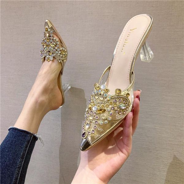 spring women slippers mules shoes fashion rhinestone pointed toe hollow colorful slides clear high heels sandals 39, Black
spring women slippers mules shoes fashion rhinestone pointed toe hollow colorful slides clear high heels sandals 39, Black