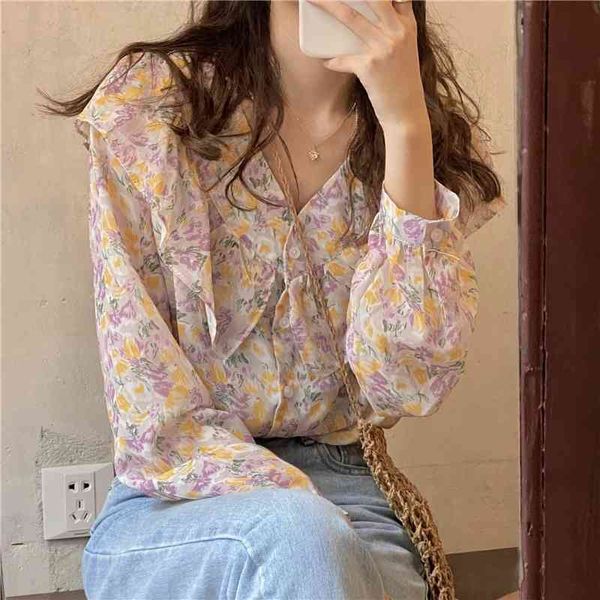 women's two piece pants prairie style chiffon printing casual florals 2021 streetwear chic blouses sweet retro slim femme prom top, White
women's two piece pants prairie style chiffon printing casual florals 2021 streetwear chic blouses sweet retro slim femme prom top, White