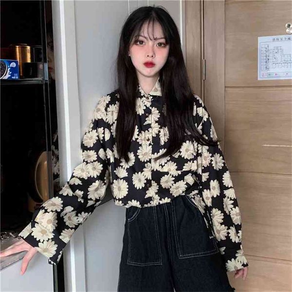 spring women's long-sleeved shirt retro loose button wild printed korean female lapel shirts women pl020 210506, White
spring women's long-sleeved shirt retro loose button wild printed korean female lapel shirts women pl020 210506, White