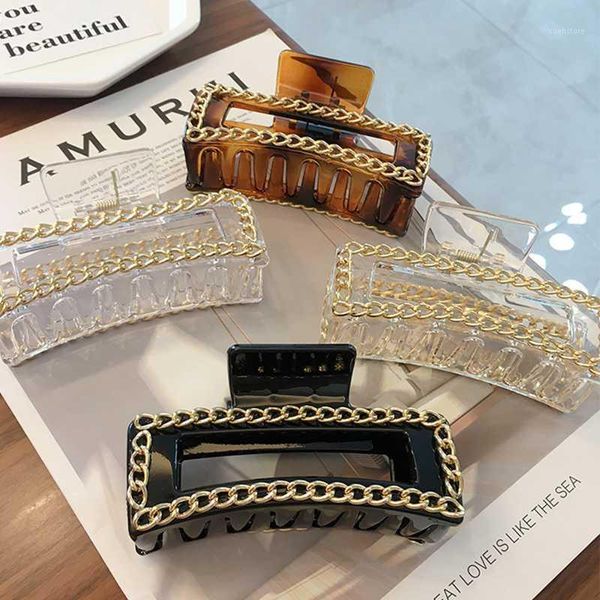 1pcs metal chain hair solid color geometric hairpin square hollow acetate clamps banana grips accessories1
1pcs metal chain hair solid color geometric hairpin square hollow acetate clamps banana grips accessories1
