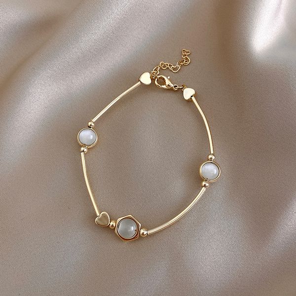 xianlan636 opals love bracelet female niche design personality bracelet sense of senior students temperament girlfriends net red h, Silver
xianlan636 opals love bracelet female niche design personality bracelet sense of senior students temperament girlfriends net red h, Silver