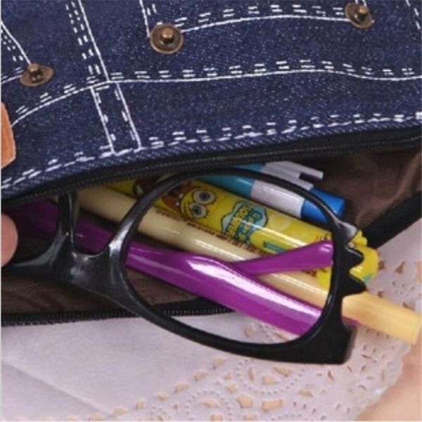 piece cute fashion denim jeans high-capacity pencil bag canvas trendy school supplies women criative gift fabric bags
piece cute fashion denim jeans high-capacity pencil bag canvas trendy school supplies women criative gift fabric bags