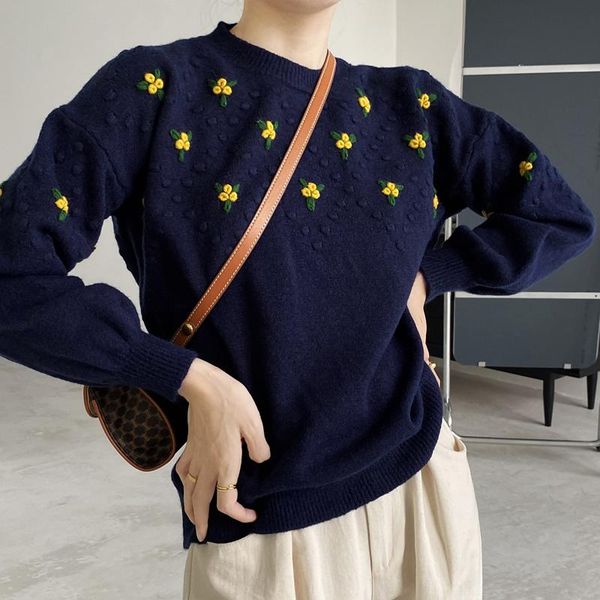 women's sweaters hzirip fashion floral ol embroidery sweater women knit pullovers 2021 lantern sleeve elegant formal warm loose, White;black
women's sweaters hzirip fashion floral ol embroidery sweater women knit pullovers 2021 lantern sleeve elegant formal warm loose, White;black