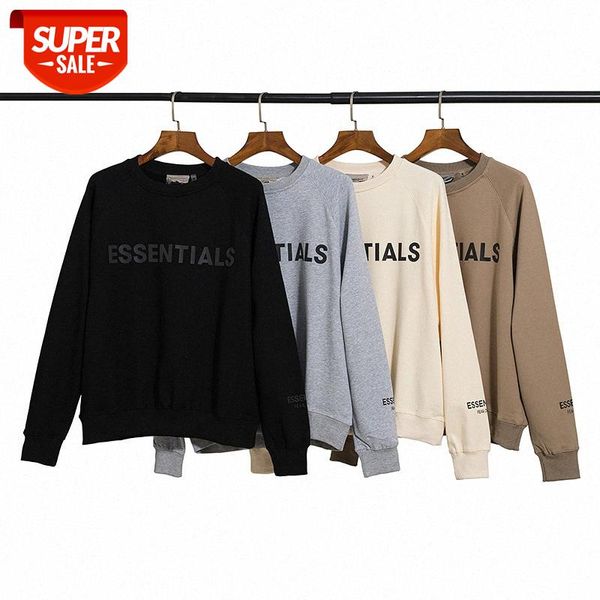 eentials double line front letter brand street long-sleeved sweater #dm9q, Black 
eentials double line front letter brand street long-sleeved sweater #dm9q, Black