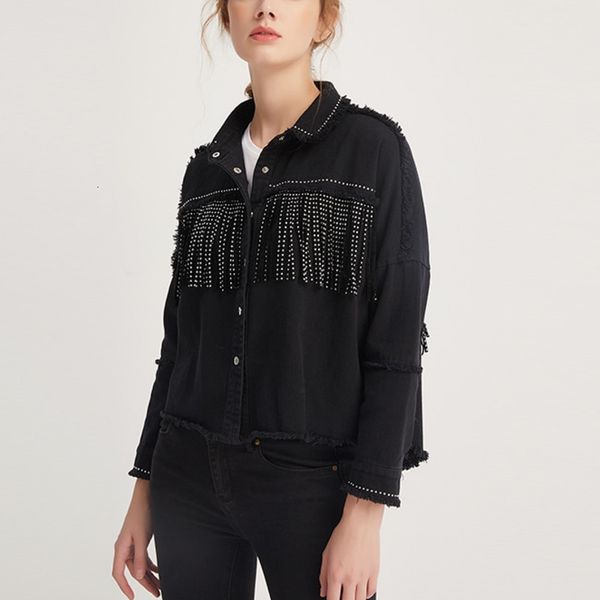 women's jackets vintage frizzy tassel women's coat autumn solid long sleeve worn single lapel breasted streetwear casual cardigan, Black;brown
women's jackets vintage frizzy tassel women's coat autumn solid long sleeve worn single lapel breasted streetwear casual cardigan, Black;brown