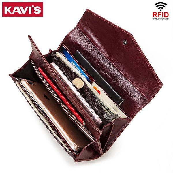 wallets kavis genuine leather wallet female coin purse women portomonee clutch clamp money bag card holders handy perse high capacity, Red;black
wallets kavis genuine leather wallet female coin purse women portomonee clutch clamp money bag card holders handy perse high capacity, Red;black