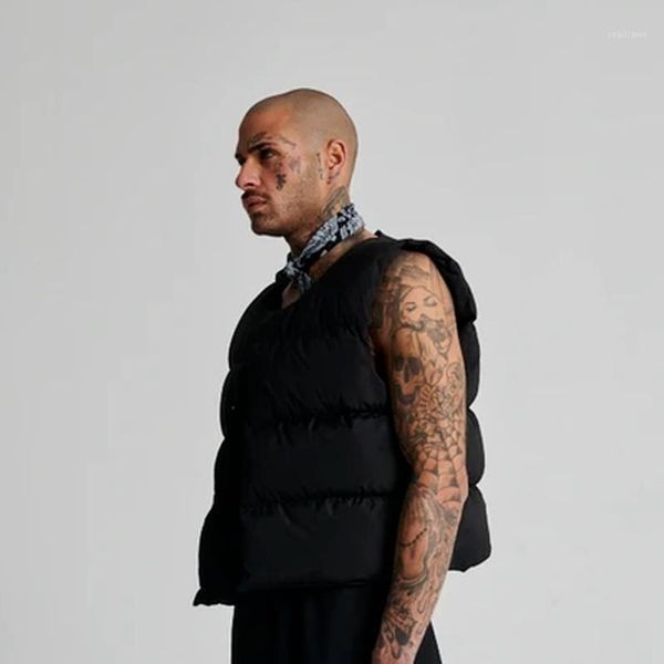 men's vests 22ss down vest askyurself jackets men women eu size 100% cotton punk autumn winter techwear, Black;white
men's vests 22ss down vest askyurself jackets men women eu size 100% cotton punk autumn winter techwear, Black;white