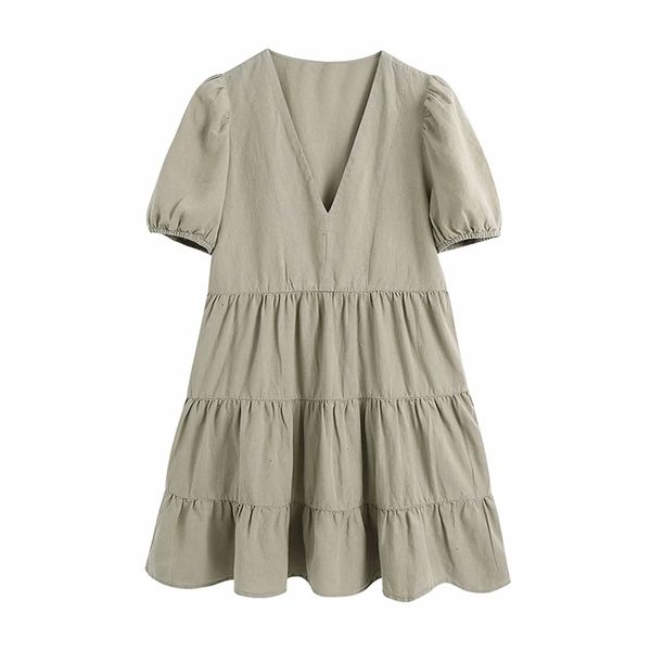 summer women vintage army green tiered casual dress female puff sleeve v neck a-line short sundress vestido plus size 210514, Black;gray
summer women vintage army green tiered casual dress female puff sleeve v neck a-line short sundress vestido plus size 210514, Black;gray