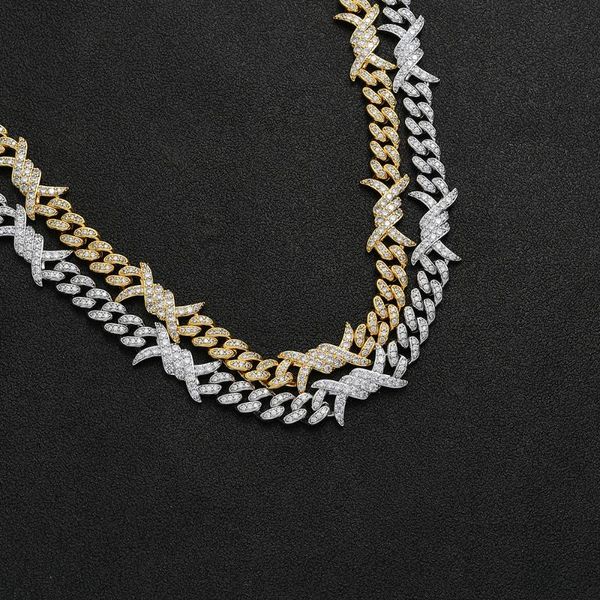 chains fashion charm cuban chain 10mm 16" 18" 20" brass setting cz necklace iced out cubic zircon hip hop jewelry for women, Silver
chains fashion charm cuban chain 10mm 16" 18" 20" brass setting cz necklace iced out cubic zircon hip hop jewelry for women, Silver