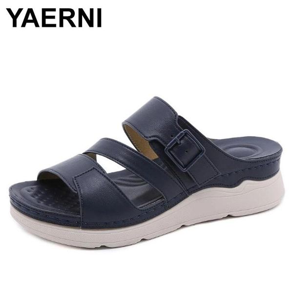 slippers yaerni 2021 casual women's big sole light anti slip slope heel simple style round head women sandals, Black
slippers yaerni 2021 casual women's big sole light anti slip slope heel simple style round head women sandals, Black