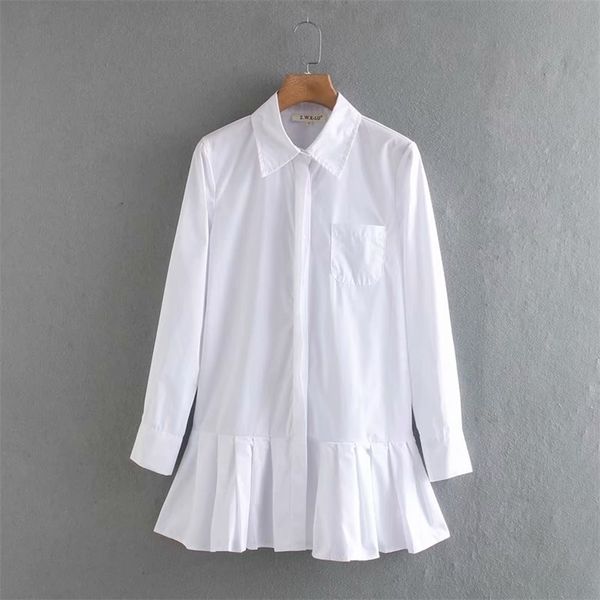 women solid color hem pleated white mini dress elegant long sleeve chic vestidos business clothing dresses ds3532 210419, Black;gray
women solid color hem pleated white mini dress elegant long sleeve chic vestidos business clothing dresses ds3532 210419, Black;gray