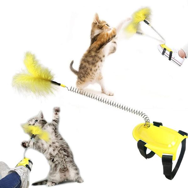 interactive cat toy hands-feather teaser for kitten outdoor indoor catcher exerciser playing spring toys
interactive cat toy hands-feather teaser for kitten outdoor indoor catcher exerciser playing spring toys