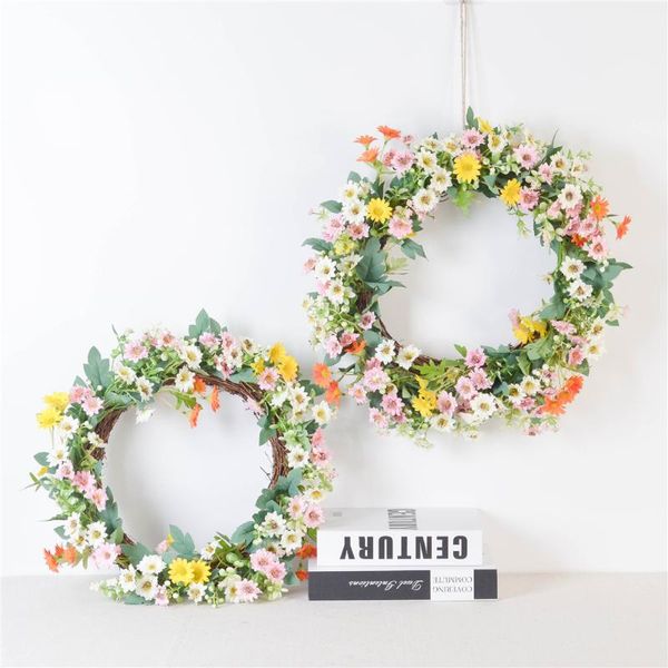 decorative flowers & wreaths cilected ins artificial color small daisy vine ring wall hanging wreath simulation gypsophila home wedding deco
decorative flowers & wreaths cilected ins artificial color small daisy vine ring wall hanging wreath simulation gypsophila home wedding deco