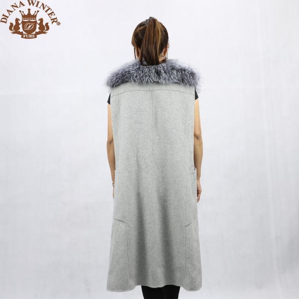 women's vests coat vest jacket natural fur fashion trend commuter woolen spring autumn diana winter2021, Black;white
women's vests coat vest jacket natural fur fashion trend commuter woolen spring autumn diana winter2021, Black;white