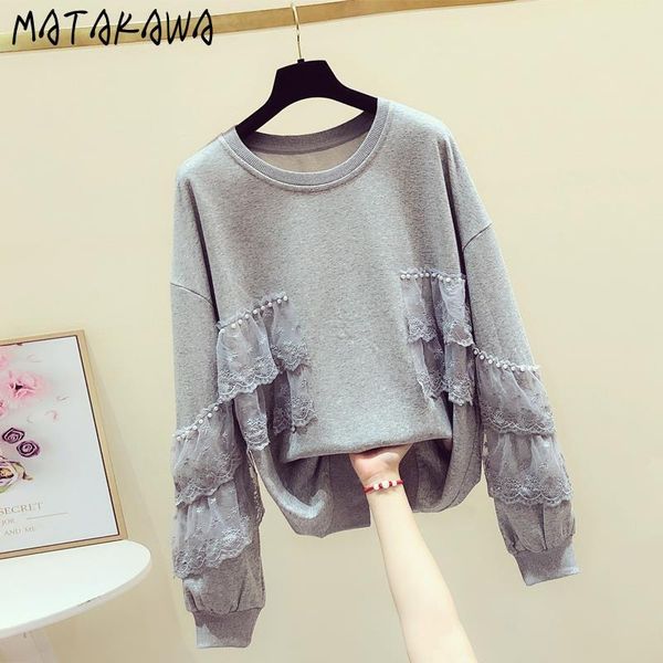 pure cotton hoodie women korean spring sweatshirt beaded lace stitching design sweatshirts loose hoodies 210506, Black
pure cotton hoodie women korean spring sweatshirt beaded lace stitching design sweatshirts loose hoodies 210506, Black