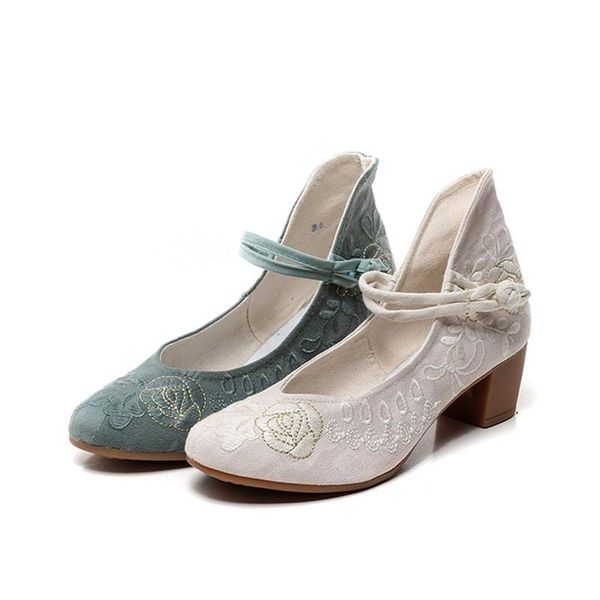 dress shoes retro high end jacquard cotton ladies embroidery pumps handmade elegant women casual comfortable canvas 4.5cm block heels, Black
dress shoes retro high end jacquard cotton ladies embroidery pumps handmade elegant women casual comfortable canvas 4.5cm block heels, Black