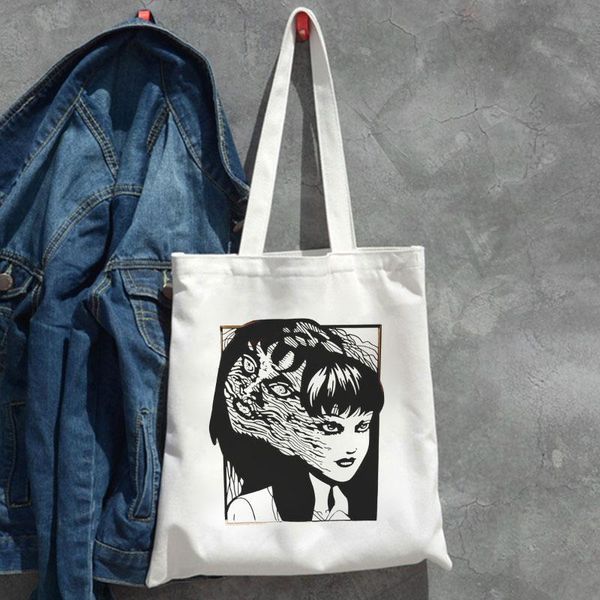 japanese anime tomie women bags harajuku gothic canvas bag horror cartoon large capacity shopper casual fashion shoulder storage
japanese anime tomie women bags harajuku gothic canvas bag horror cartoon large capacity shopper casual fashion shoulder storage