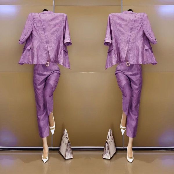 women's two piece pants the fashion suit jacket for summer of 2021 is slings with nine-piece trousers in three-piece sets plus 4xl, White
women's two piece pants the fashion suit jacket for summer of 2021 is slings with nine-piece trousers in three-piece sets plus 4xl, White