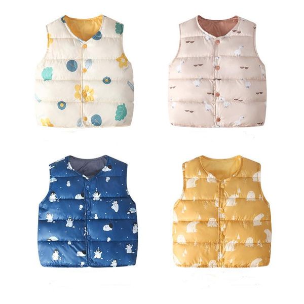 waistcoat autumn and winter children's down cotton liner vest outerwear foreign-style boys girls thickened coats baby warm sweetheart, Camo 
waistcoat autumn and winter children's down cotton liner vest outerwear foreign-style boys girls thickened coats baby warm sweetheart, Camo