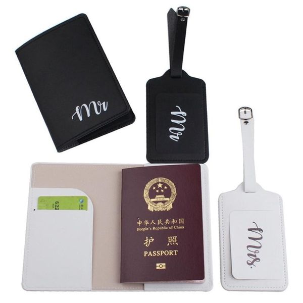 card holders 4pcs pu leather luggage tags passport holder covers protector organizer for couples travel honeymoon wedding bridal, Brown;gray
card holders 4pcs pu leather luggage tags passport holder covers protector organizer for couples travel honeymoon wedding bridal, Brown;gray