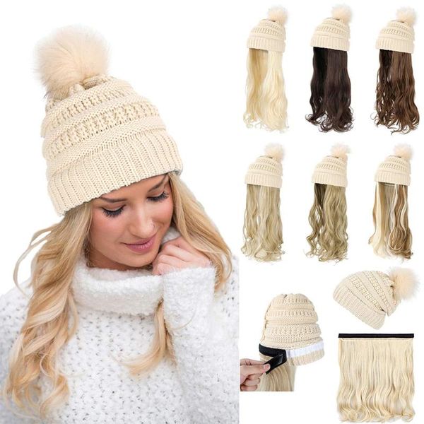 beanie/skull caps 2021 winter latest women's knitted hat hijab cap pennywise one-piece wig with pompon removable long curly hair fashio, Blue;gray
beanie/skull caps 2021 winter latest women's knitted hat hijab cap pennywise one-piece wig with pompon removable long curly hair fashio, Blue;gray