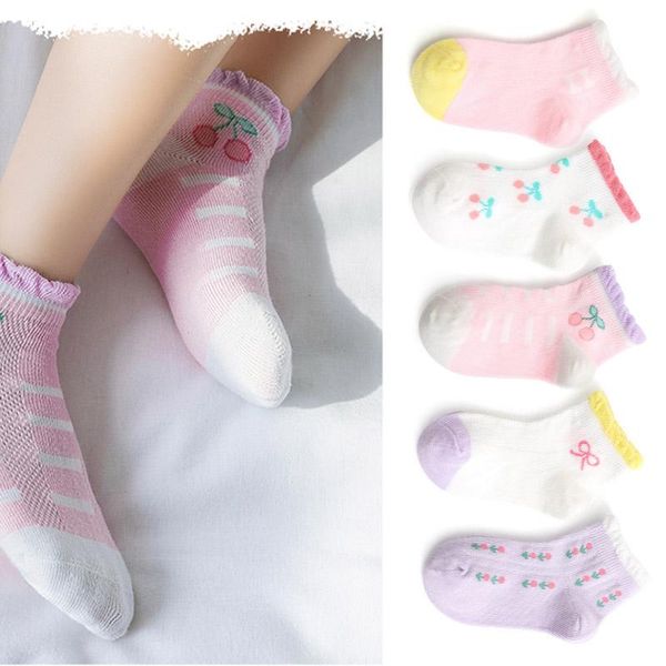 socks 5 pairs/lot children cotton baby girl cute cartoon breathable mesh lace cherry for 1-12 years teens summer kids, Pink;yellow
socks 5 pairs/lot children cotton baby girl cute cartoon breathable mesh lace cherry for 1-12 years teens summer kids, Pink;yellow