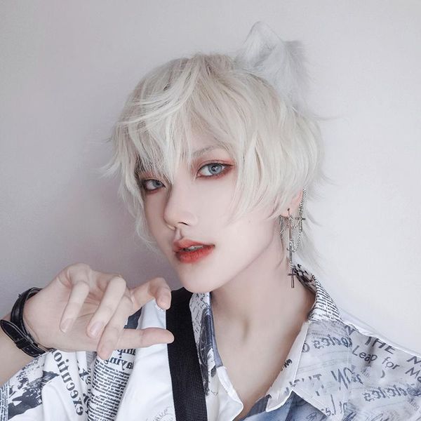 synthetic wigs shangke short wig fashion male party cosplay costume heat resistant fiber black pink blue silver blonde hair
synthetic wigs shangke short wig fashion male party cosplay costume heat resistant fiber black pink blue silver blonde hair