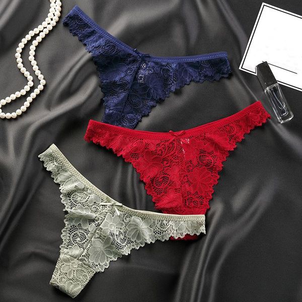 women's panties underwear hollow out breathable thong g-string low waist lace crocheted cotton ladies briefs temptation underpantys, Black;pink
women's panties underwear hollow out breathable thong g-string low waist lace crocheted cotton ladies briefs temptation underpantys, Black;pink