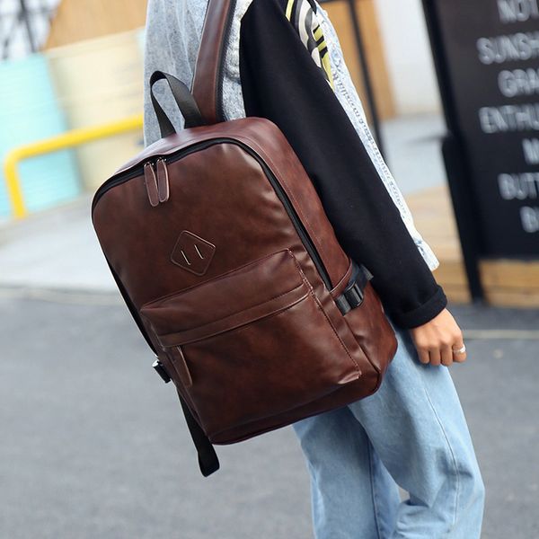backpack backpack large capacity anti splash pu leather men's fashion college student outdoor travel computer schoolbag
backpack backpack large capacity anti splash pu leather men's fashion college student outdoor travel computer schoolbag