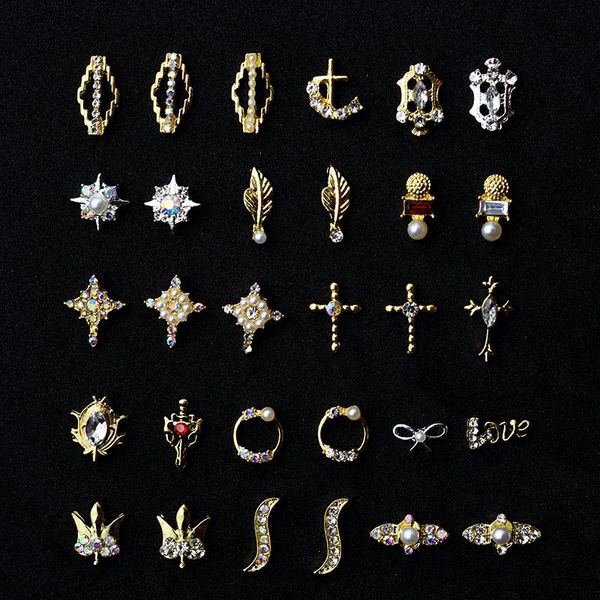 nail art decorations 10pcs gold 3d gems charms crystal bright rhinestone alloy glitter diy accessories supplies, Silver;gold
nail art decorations 10pcs gold 3d gems charms crystal bright rhinestone alloy glitter diy accessories supplies, Silver;gold
