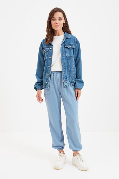 women's jackets trendyol knit sweatpants tctaw22ei0002, Black;brown 
women's jackets trendyol knit sweatpants tctaw22ei0002, Black;brown