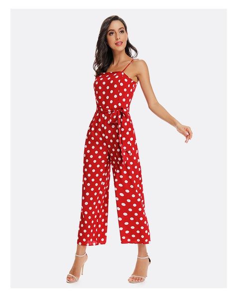 women's jumpsuits & rompers women fashion wide-leg high waist polka-dot jumpsuit elegant polka dot camis playsuit grnshts, Black;white
women's jumpsuits & rompers women fashion wide-leg high waist polka-dot jumpsuit elegant polka dot camis playsuit grnshts, Black;white
