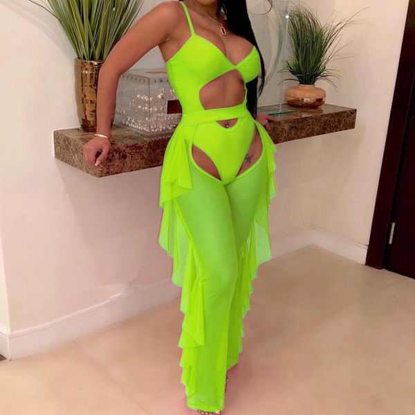 women's swimwear hollow out one piece swimsuit mesh cover women ruffles see through sheer bikini pants up long beachwear, White;black
women's swimwear hollow out one piece swimsuit mesh cover women ruffles see through sheer bikini pants up long beachwear, White;black