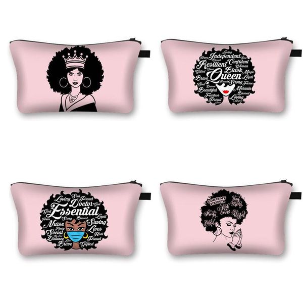 black girls print cosmetic bag african beauty art girl portable fashion personalized storage bags gift & cases
black girls print cosmetic bag african beauty art girl portable fashion personalized storage bags gift & cases