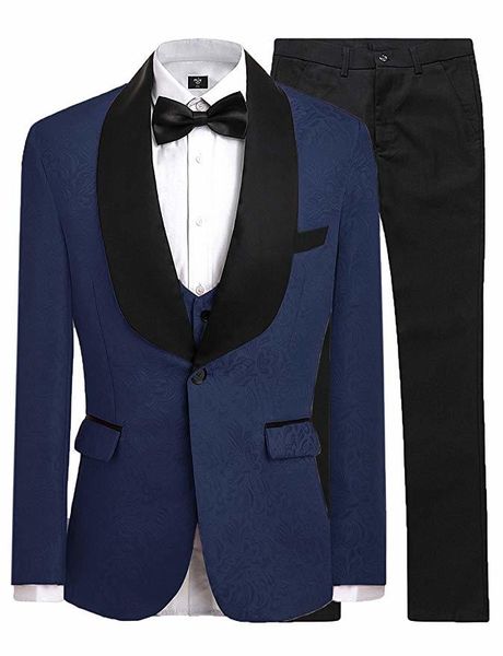 men's suits & blazers navy blue groomsmen pattern groom tuxedos shawl black veet lapel men wedding man bridegroom (jacket + pants, White;black
men's suits & blazers navy blue groomsmen pattern groom tuxedos shawl black veet lapel men wedding man bridegroom (jacket + pants, White;black