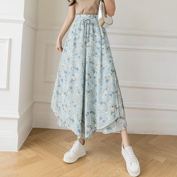 women's pants & capris 7 colors korean fashion women summer chiffon ankle-length wide leg elegant female floral printing plus size pant, Black;white
women's pants & capris 7 colors korean fashion women summer chiffon ankle-length wide leg elegant female floral printing plus size pant, Black;white
