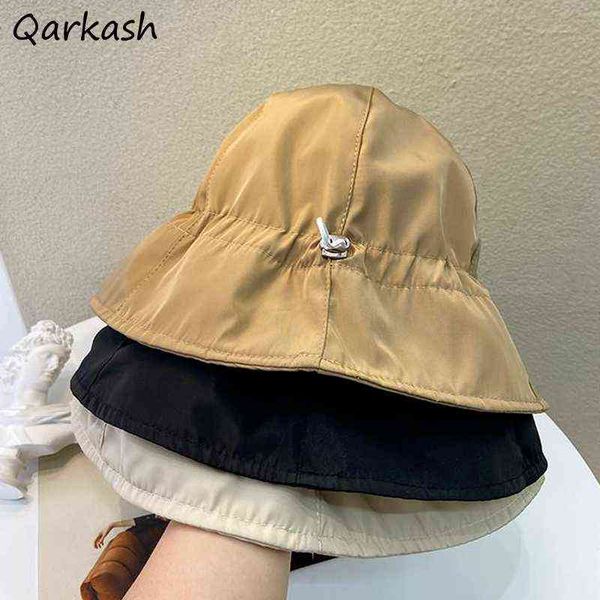 bucket hats women fisherman outdoor sun protection casual all-match korean style solid chapeau chic dome mujer streetwear charm g220311, Blue;gray
bucket hats women fisherman outdoor sun protection casual all-match korean style solid chapeau chic dome mujer streetwear charm g220311, Blue;gray