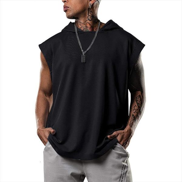 mens sleeveless vest summer brand bodybuilding stringer hooded workout clothes fitness muscle, White;black
mens sleeveless vest summer brand bodybuilding stringer hooded workout clothes fitness muscle, White;black
