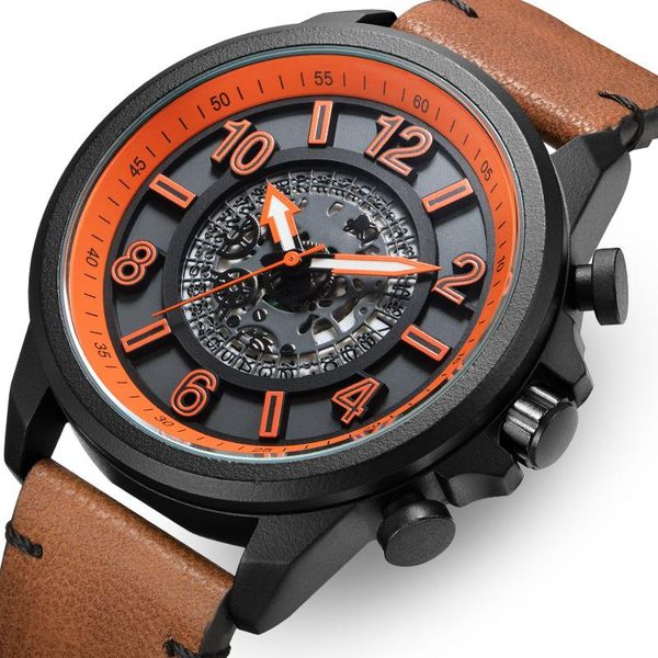 wristwatches oyalie men leather sports watches men's army military carve wristwatch man quartz clock relogio masculino, Slivery;brown
wristwatches oyalie men leather sports watches men's army military carve wristwatch man quartz clock relogio masculino, Slivery;brown