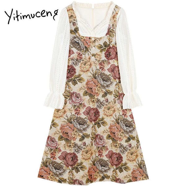 yitimuceng print vintage woman dress a-line spring flare sleeve o-neck high waist sleeveless office lady fashion clothes 210601, Black;gray
yitimuceng print vintage woman dress a-line spring flare sleeve o-neck high waist sleeveless office lady fashion clothes 210601, Black;gray
