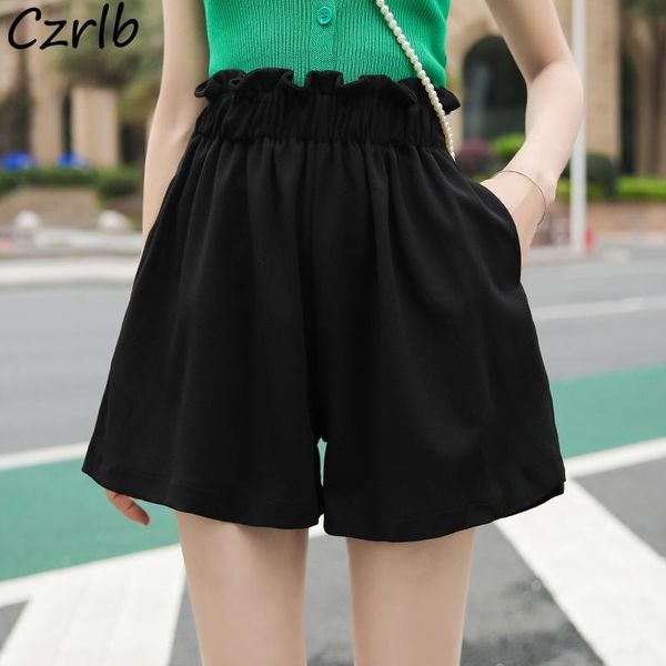 women's shorts basic women summer high elastic waist simple pure ulzzang students ins cozy baggy chiffon leisure prevalent femme est, White;black
women's shorts basic women summer high elastic waist simple pure ulzzang students ins cozy baggy chiffon leisure prevalent femme est, White;black